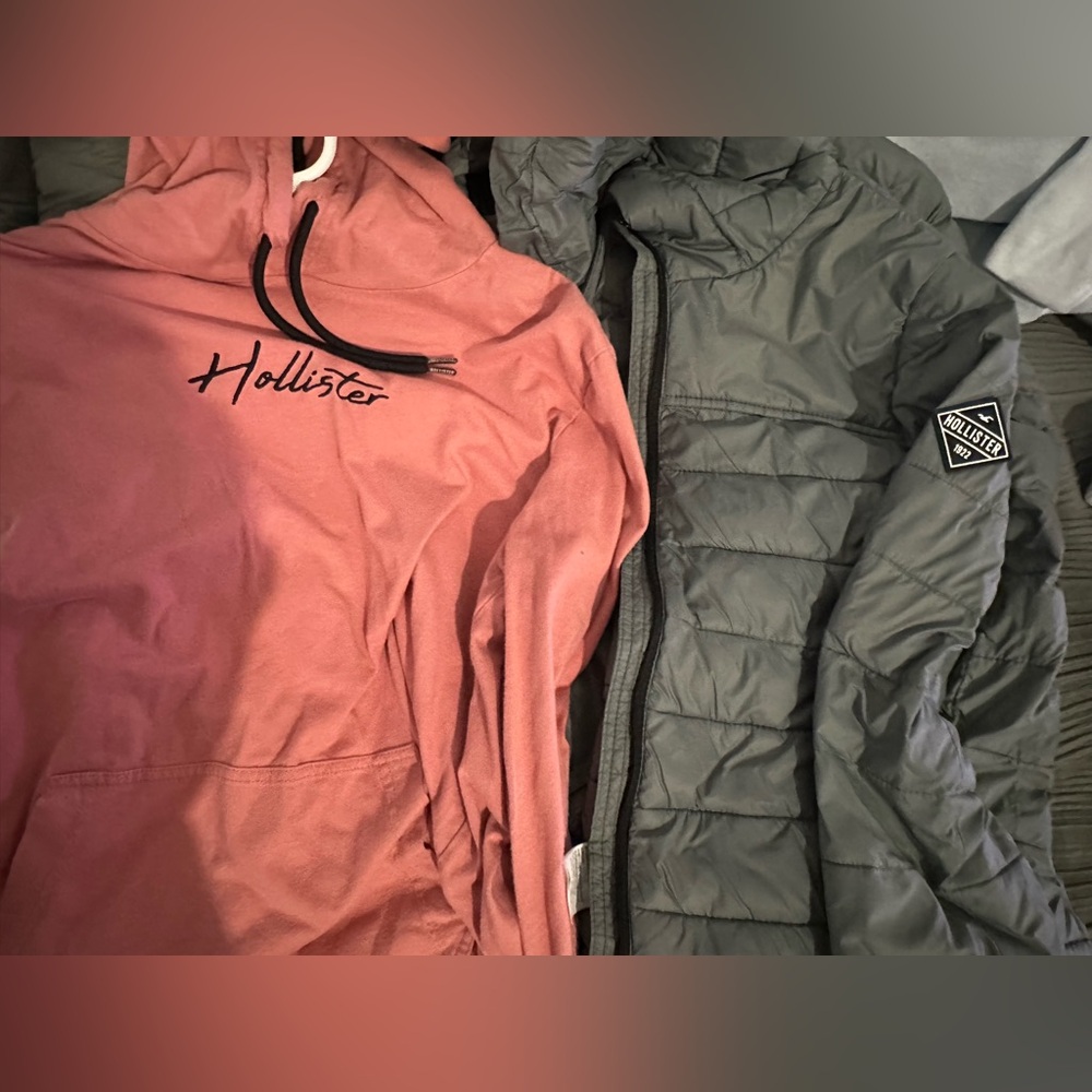 HOLLISTER Coat and Hoodie Combo.